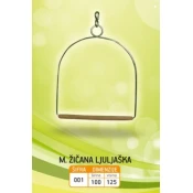 KARLOS Ljuljaška za ptice, Žicana, 5x10x15 cm, Siva