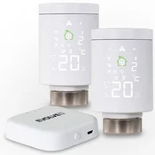 Evolveo Heat M30 Začetni paket, 2 × pametni termostatski radiatorski ventili in vmesnik