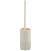 Straniščna ščetka s stojalom AFRODITE, cement - Sivo bež - 24 - Beton - Stojalo - Okrogla - Gedy - AFRODITE - O93x470 mm - Ščetka za straniščno školjko