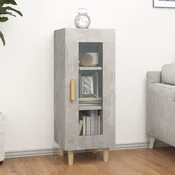 Komoda siva boja betona 34,5x34x90 cm od konstruiranog drva
