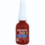 Loctite 243 10 ml modro lepilo za pritrjevanje kovinskih navojev, srednje trdnosti, univerzalno, ščiti pred rahljanjem elementov zaradi vibracij, za kovine, nerjaveče jeklo, aluminij, certifikat P1 NSF