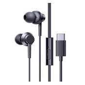 BASEUS ENCOK CZ11 stereo slušalice tipa C, kontrola glasnoce, crne