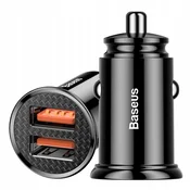 BASEUS Circular BS-C16Q1 CCALL-YD01 auto punjac od 30 W s dva USB Quick Charge 3.0 prikljucka