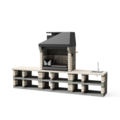 Movelar Pan American + Modul - delovni pult + Modul - umivalnik s pipo - bež