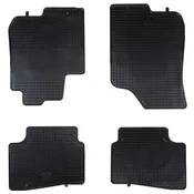 vidaXL Avto preproga 4 pcs Črna Guma