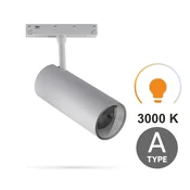 Bela LED tirna svetilka 20W 3CCT tip A za magnetne tirnice SMART TRACK 48VDC