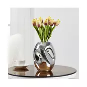 Eglo 421688 - Staklena vaza XIPORAI 19,8x14,5 cm sjajni krom