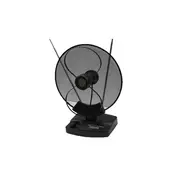Antena sobna sa pojacalom, UHF/VHF, crna