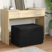 Stolica Crna 61 x 41 x 40 cm Tkanina i konstruirano drvo