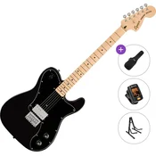 Fender Squier Paranormal Esquire Deluxe Basic SET Metallic Black Elektricna gitara
