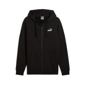 Mens Puma Essentials No. 1 Logo Full-Zip Hoodie, Black, Size XXL, Puma