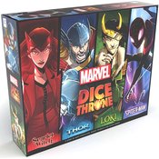 Društvena igra Marvel Dice Throne 4 Hero Box - Scarlet Witch vs Thor vs Loki vs Spider-Man