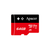 Apacer ap64gmcsx10u7-ragc uhs-i microsdxc 64gb v30