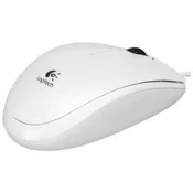 Logitech B100 opticka miša, USB, bijela