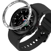 GS Ovitek z obročem za Galaxy Watch 4 Classic 46 mm, srebrn