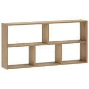 vidaXL Stenska polica Artisan hrast 102 x 17 x 50 cm Inženirski les