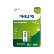 Philips Baterija 9VB1A17/10 za ponovno polnjenje 9V 170 mAh 1 kos