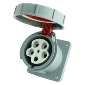 tp electric RAVNA VTIČNICA 5P 63A 400V IP67 INDUSTRIJSKA MOČ CEE