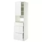 METOD / MAXIMERA Visoki element za ugradne uredaje, bela/Ringhult bela, 60x60x220 cm