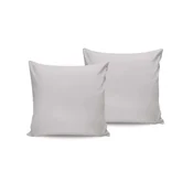 Set jastucica od svetlo sive satenske tkanine (2 komada)