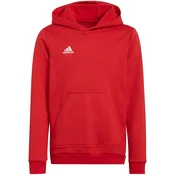 Otroška jopa adidas Entrada 22 Hoody, rdeča, 116cm