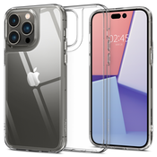 Ovitek iz kaljenega stekla Spigen Quartz Hybrid za iPhone 14 Pro Max - crystal clear