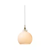 Halo Design 747993 - Luster na sajli TOSCANA 1xE27/40W/230V precnik 27 cm krem./mesing