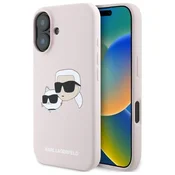 shumee Silikonski ovitek Karl Lagerfeld MagSafe roza za iPhone 16