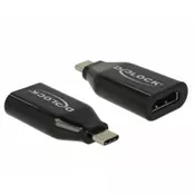 Adapter DELOCK, USB Type-C (M) na HDMI (Ž) Alt način rada, 4K 60Hz, crni