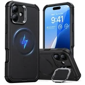 Hibridni ovitek ESR Cyber Armor Kickstand za iPhone 16 - black
