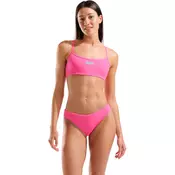 Arena performance bikini bandeau solid pink xs - uk30