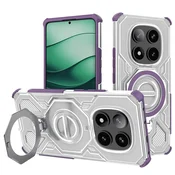Hibridni ovitek Carbon Shield Pro za Xiaomi Redmi Note 14 Pro Plus 5G - purple transparent