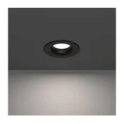 Eglo 902273 - LED kupatilsko ugradno svetlo SALABATE LED/4,9W/230V pr.8,8cm IP65 crno
