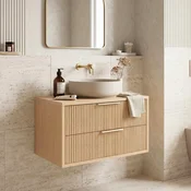 Kopalniška omarica pod umivalnikom Rea Mono 80cm Beige