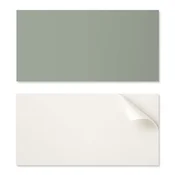 shumee Samolepilne vinilne ploščice s potiskom za kopalnico, sivo-zelena barva, 10x40x20 cm