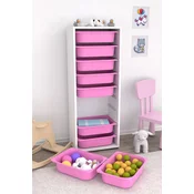 HANAH HOME Višenamenska polica Zola 9N White Pink