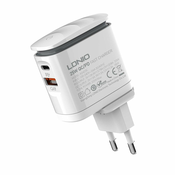 LDNIO Kucni punjac A2423C 2xUSB 25W Type-C naType-C/ bela