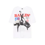 Cropp - Bela majica s printom - white