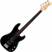 Fender Tony Franklin Fretless Precision Bass Ebony Fingerboard, Black