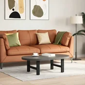 Vidaxl vidaXL Noge za klubsko mizico, črne, 2 kosa, 50 x (30–31) cm, jeklo