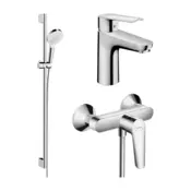 SET ZA PRHO + PIPA ZA UMIVALNIK LOGIS E, HANSGROHE | Topdom