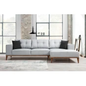 Atelier del Sofa Ugaona garnitura Montana 91x85x288cm Svetlosiva