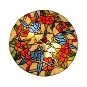 Brilagi - Tiffany vitražna plafonska lampa JUNGLE 3xE27/60W/230V precnika 40 cm