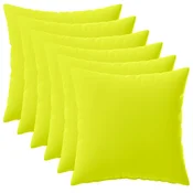 vidaXL Prevleka za blazino 6 pcs HEERLEN Svetlo zelena. 35 x 35 cm