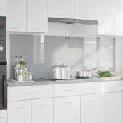 Kuhinjski zid 2 pcs Svijetlo siva 90 x 60 cm