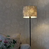 PR Home Stojna svetilka Amy, Dahlia zelena/črna, 150 cm, tekstil, E27 - Dnevna soba/jedilnica - Dahlia zelena, črna - Tkanine/tekstil