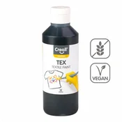 Barva za tekstil Creall Tex 250 ml - črna