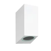LYNCO Fasadna lampa kocka 2xGU10 bela