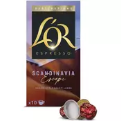 LOR Espresso skandinavske aluminijaste kapsule za Nespresso 10 kosov