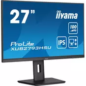 IIYAMA Monitor Iiyama 68,6 cm (27,0) XUB2793HSU-B7 1920x1080 100Hz IPS 1ms HDMI DisplayPort 2xUSB2.0 Pivot Zvočniki  sRGB96% AdaptiveSync ProLite, (5000129380)